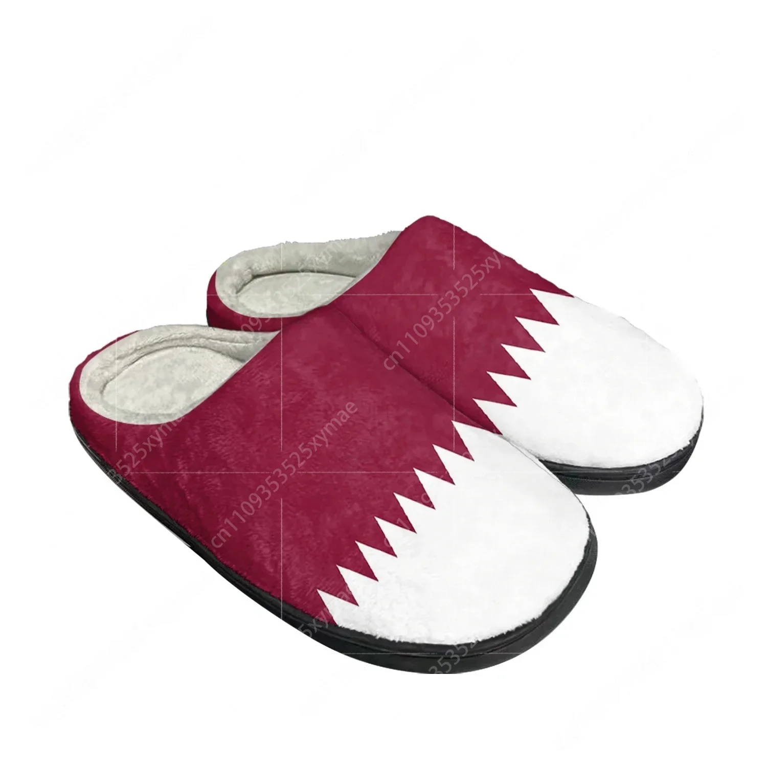 Women Shoes Qatar - Klapki domowe z bawełny z flagą