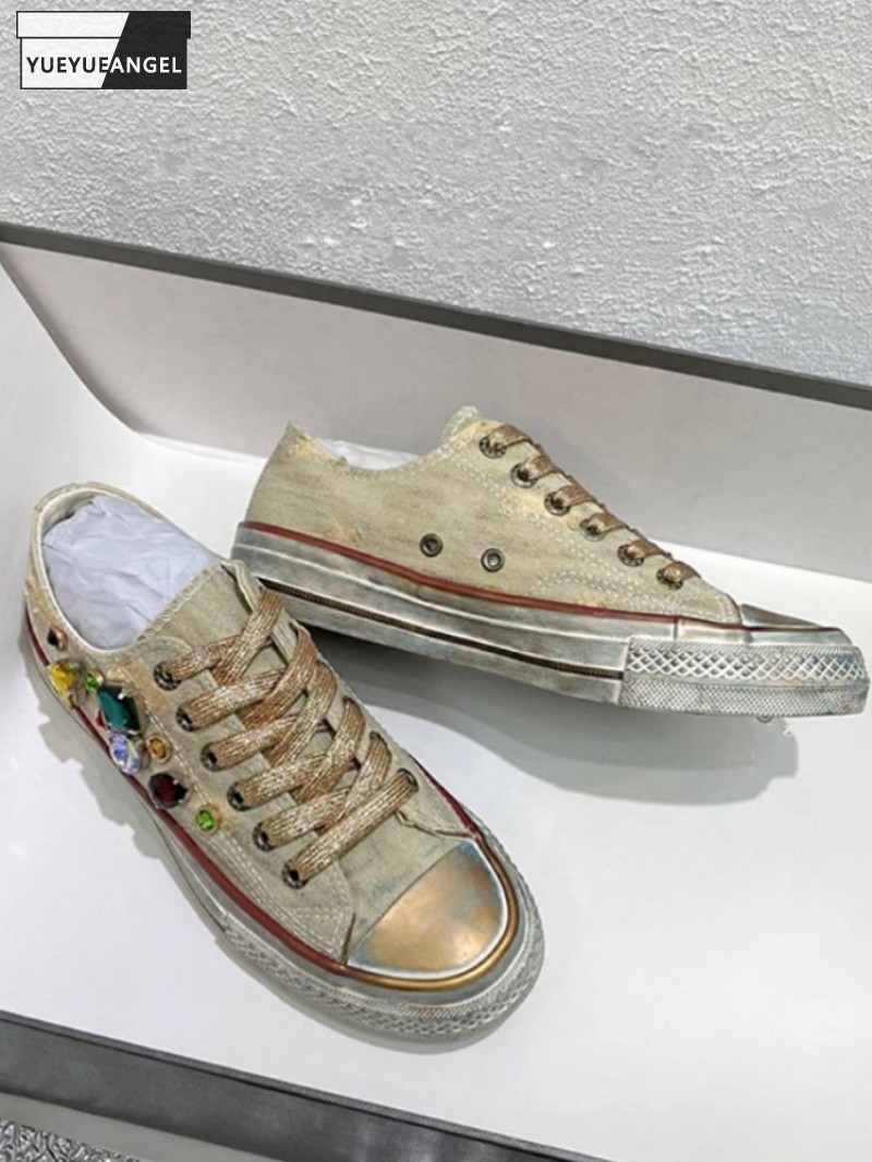 Women Shoes Joggers - Damskie buty vintage z niską cholewką,