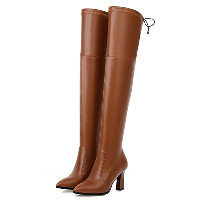 Women'S Shoes Big Feet - Elastyczne buty za kolano Buty damskie