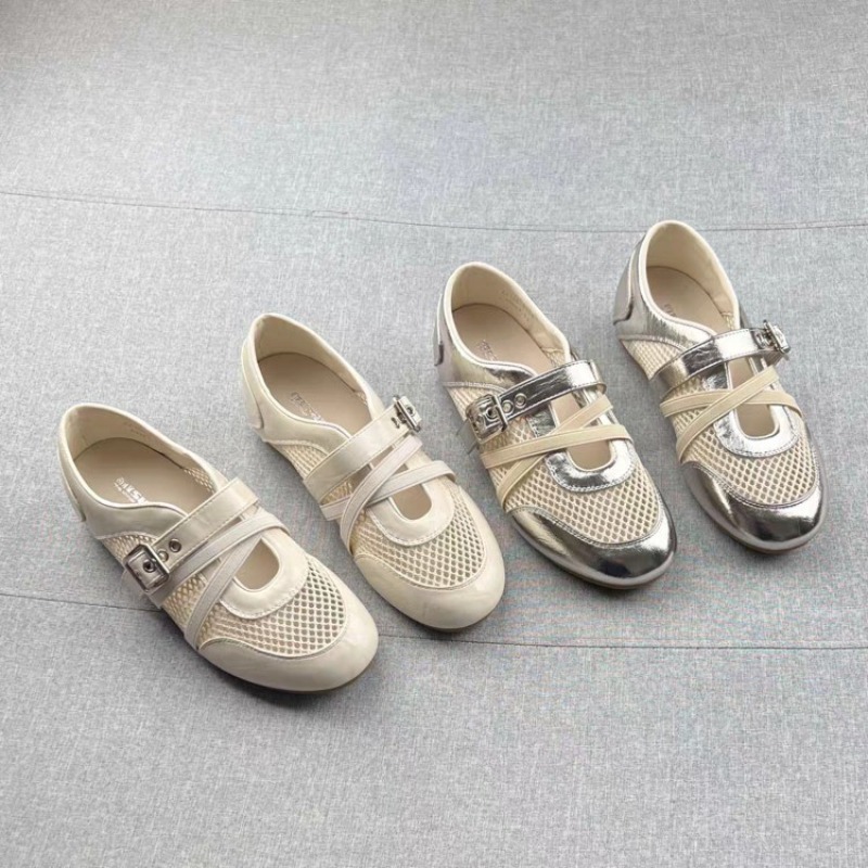 Women Shoes Sneakers - Nowe, tkane, ażurowe sneakersy z łączonych
