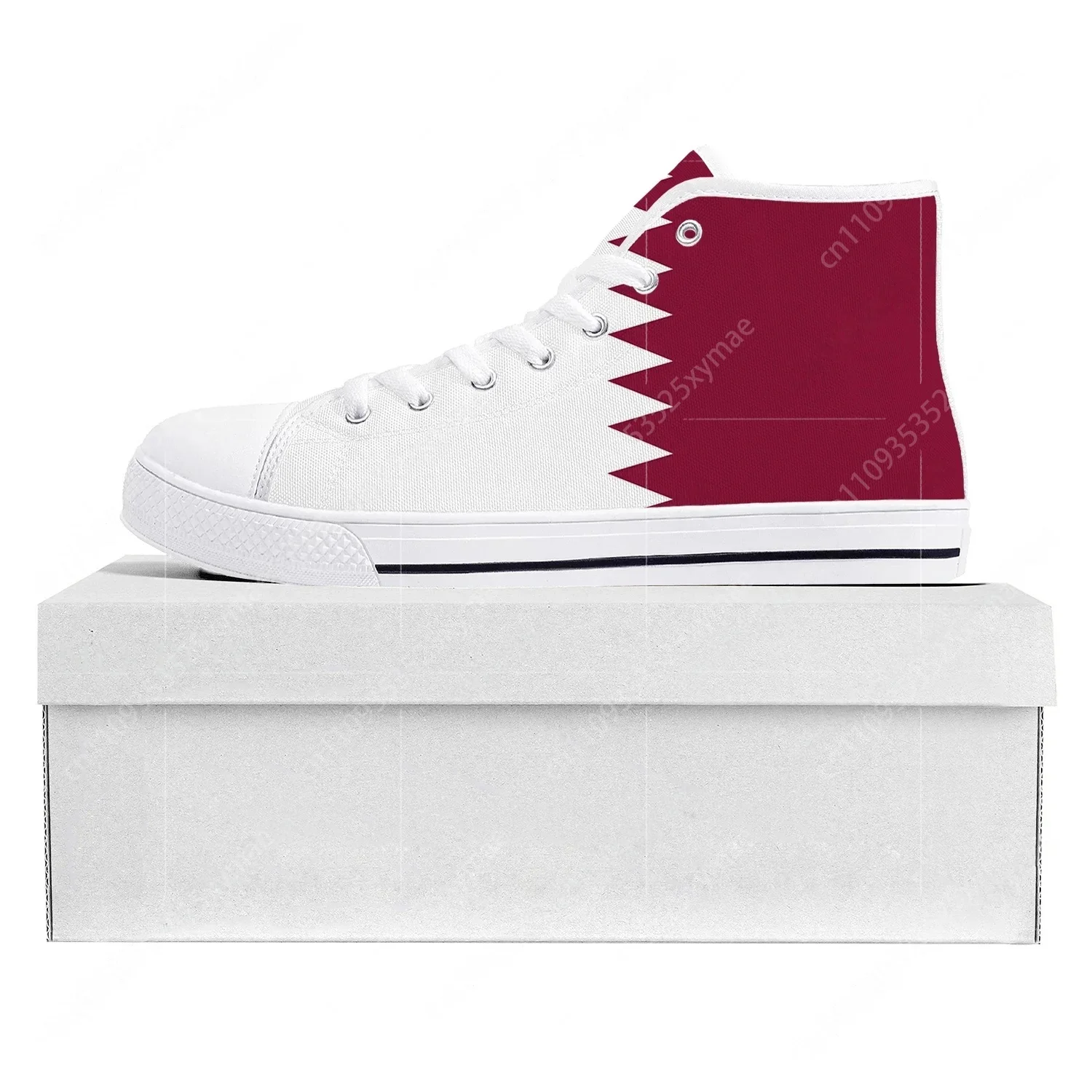 Women Shoes Qatar - Wysokiej jakości trampki z flagą Kataru,