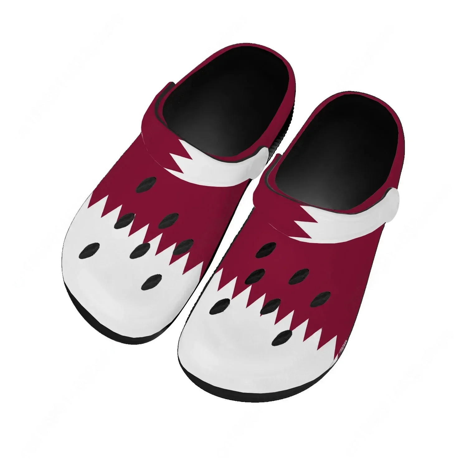 Women Shoes Qatar - Klapki z motywem flagi Kataru męskie