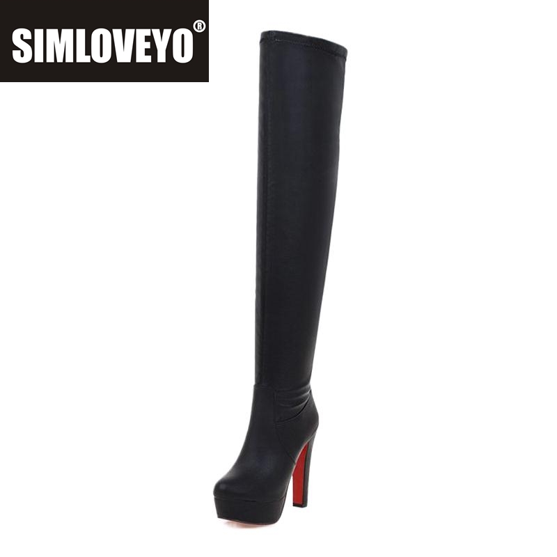 Women'S Shoes Big Feet - Buty SIMLOVEYO, kozaki za kolano na
