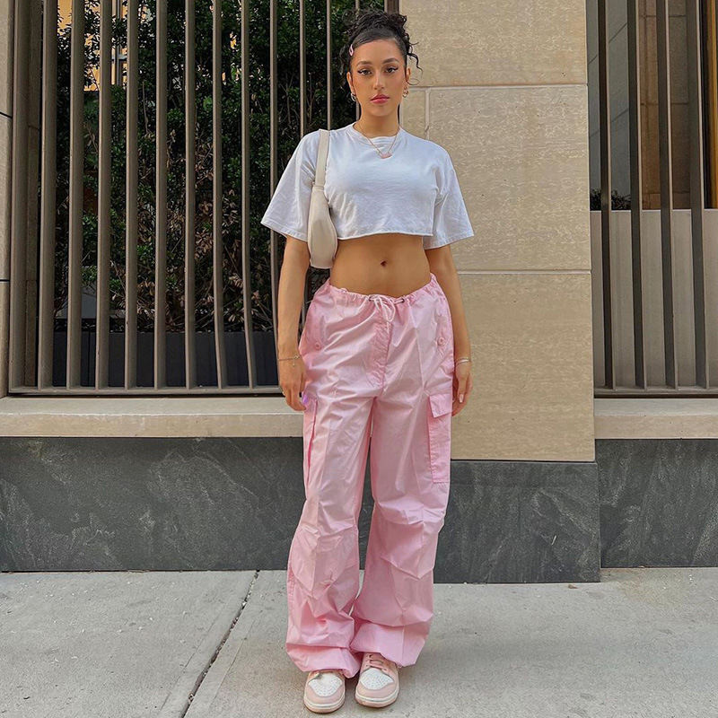 Women Shoes Joggers - Odzież Y2K Oversized Plus Size spadochron