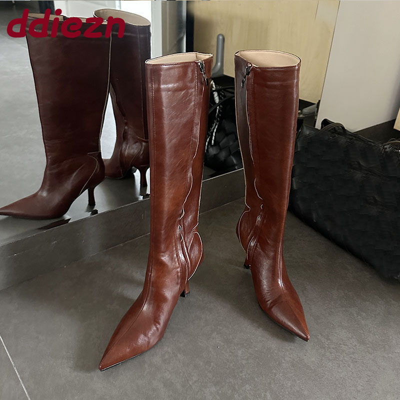 Damskie kozaki do kolan z ostr – Women'S Shoes Big Feet recenzja i cena
