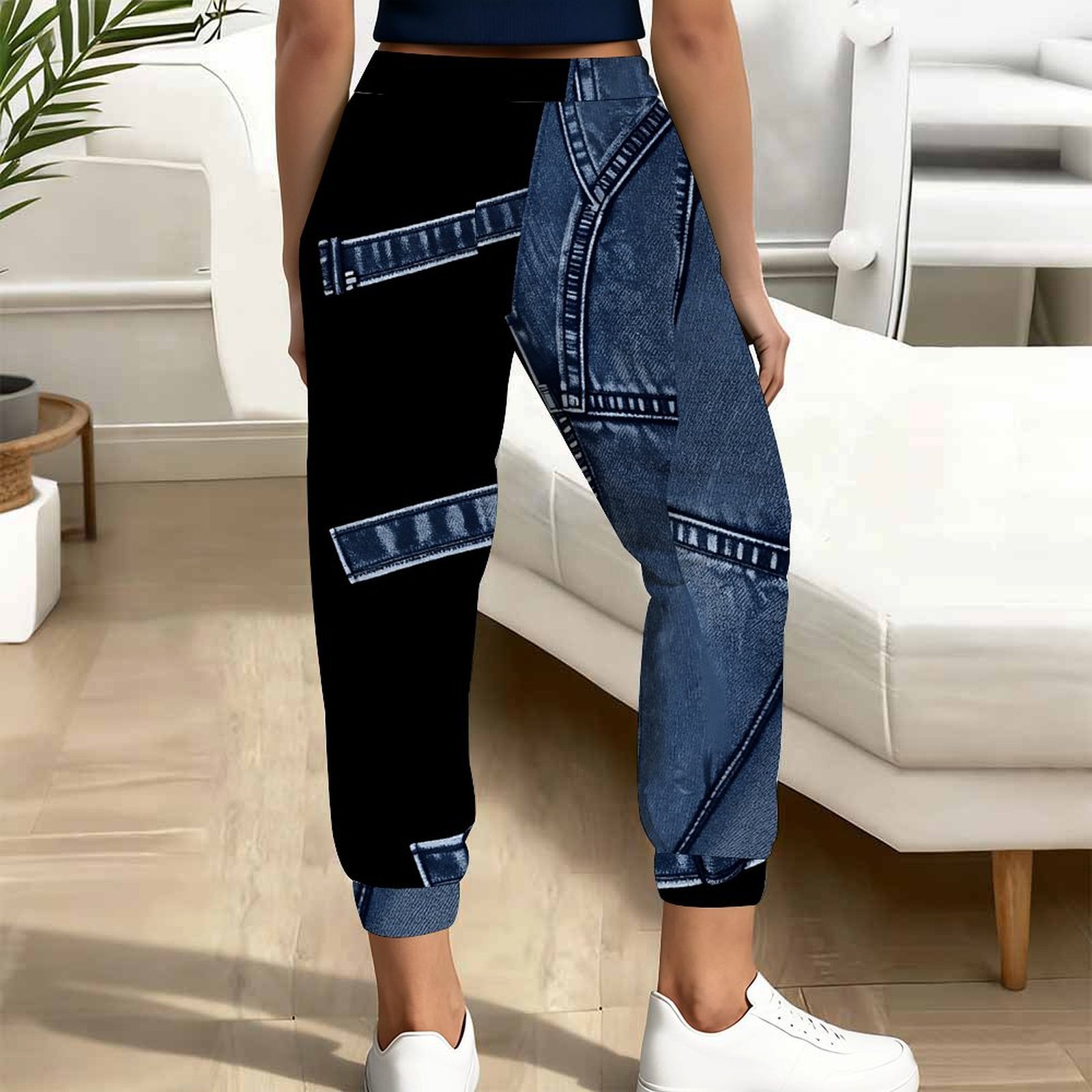Damskie spodnie typu jogger ze – Women Shoes Joggers recenzja i cena
