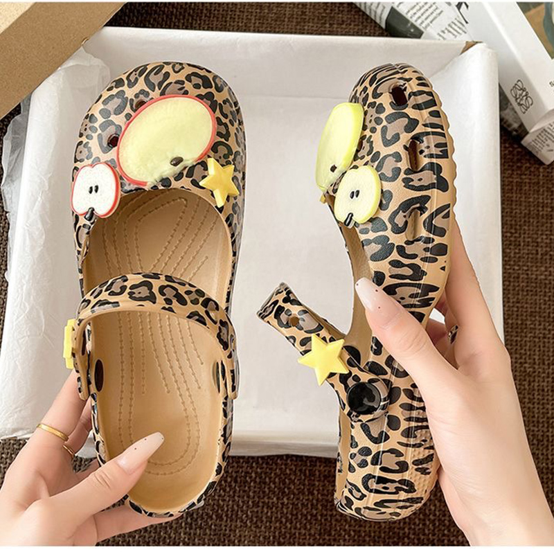 Retro Leopard Print Ballet Hol – Women'S Shoes Water Resistant recenzja i cena